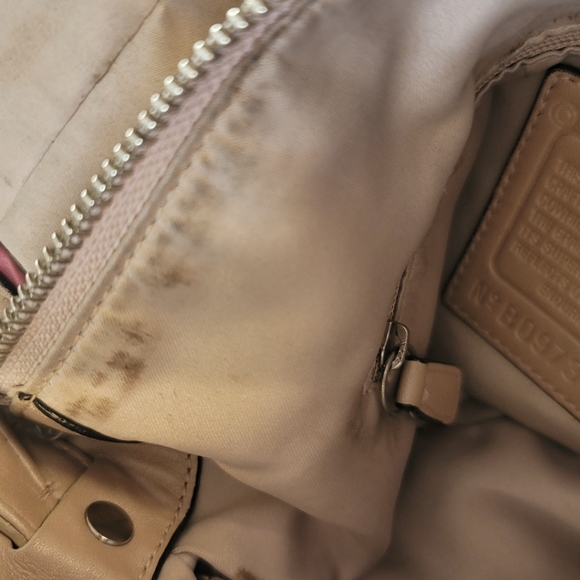 COACH ALI FLAP PEBBLED LEATHER HANDBAG - Picture 7 of 8